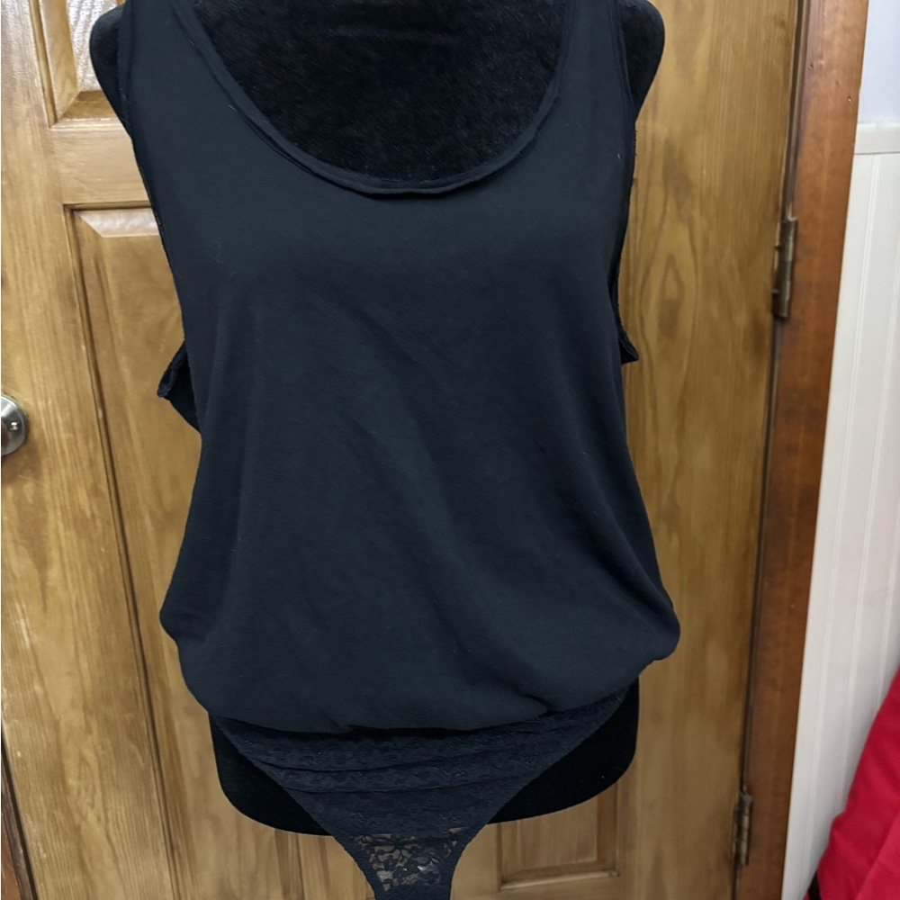 NWT Intimately Free People Size Small Black Sleeveless Sydney Bodysuit - Picture 3 of 8